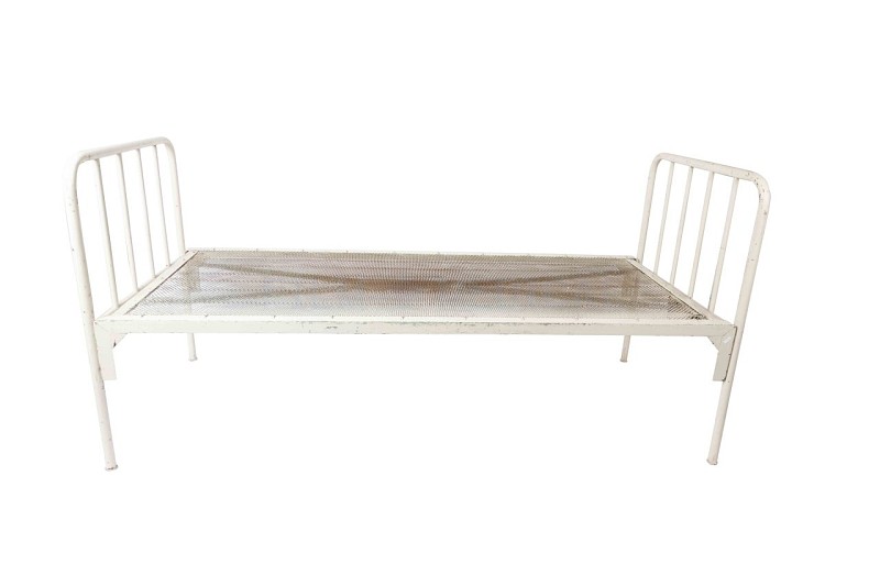 Period Bed White Frame European  Linen Priced Separately	